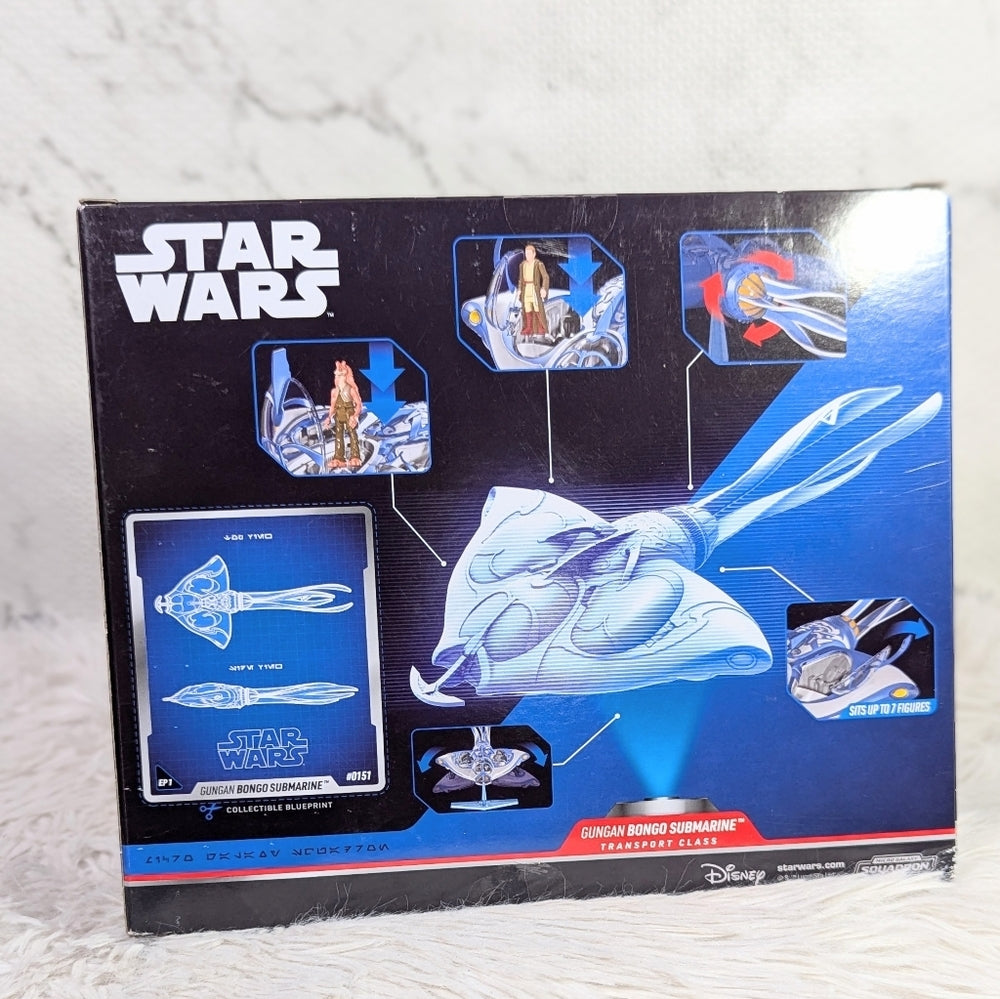 Star Wars Micro Machines Squadron Gungan Bongo Submarine with Figures