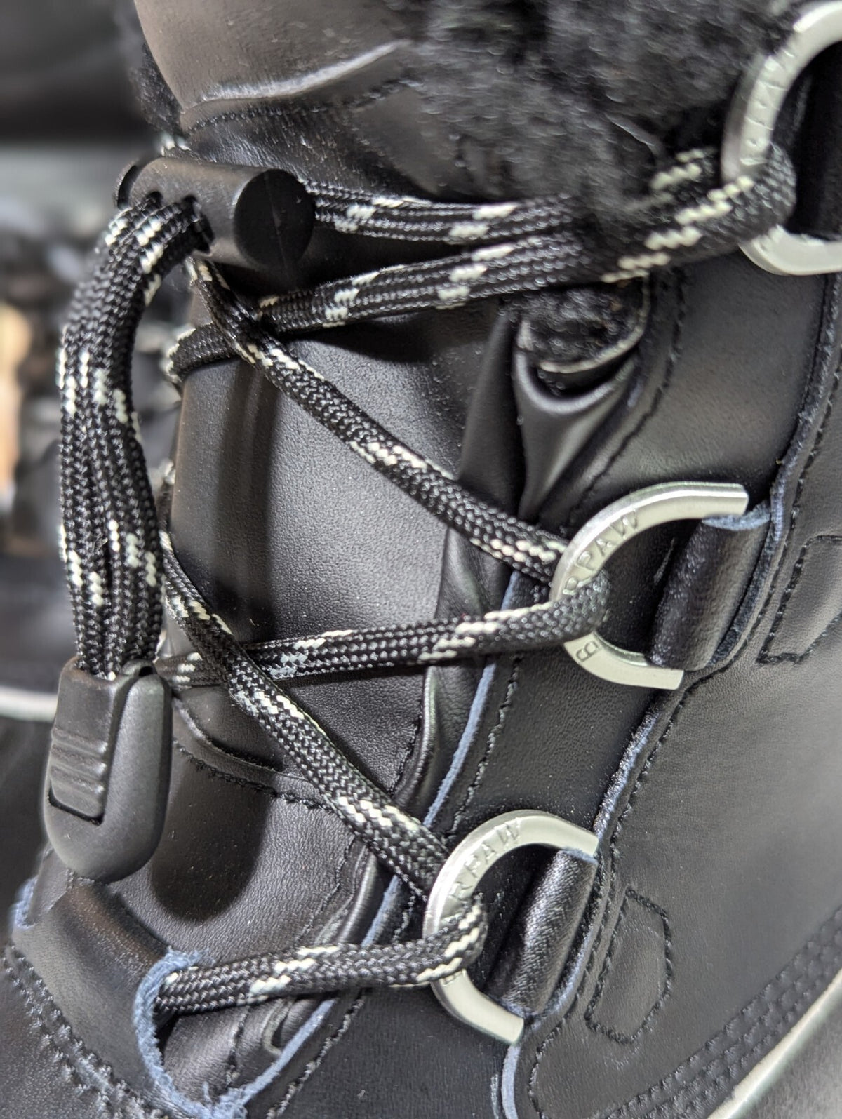 Bearpaw Black Waterproof Winter Boots with Shearling Lining