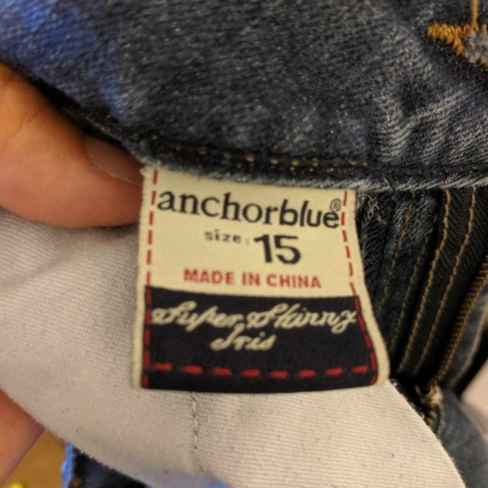 Anchor Blue Dark Wash Straight Leg Jeans - Sac's Main