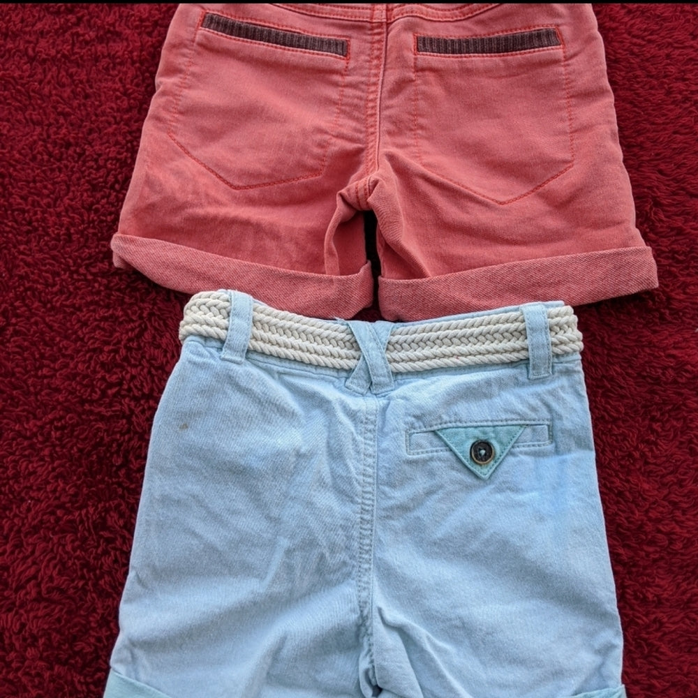 Set of 2 Boys' Casual Shorts with Belt - Sac's Main