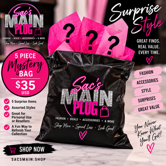5-Piece Mystery Jewelry Bag - Surprise Fashion Accessories Collection