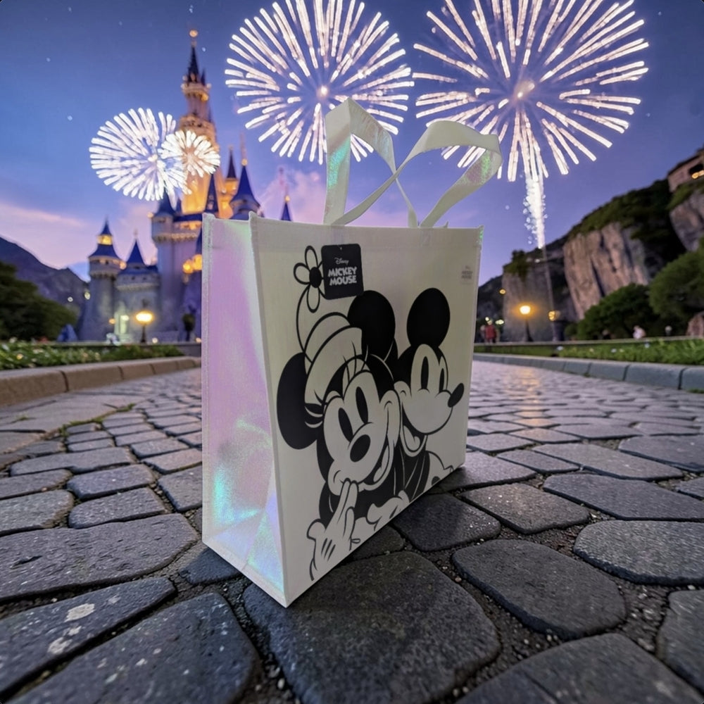 Disney Mickey and Minnie Mouse Iridescent Tote Bag