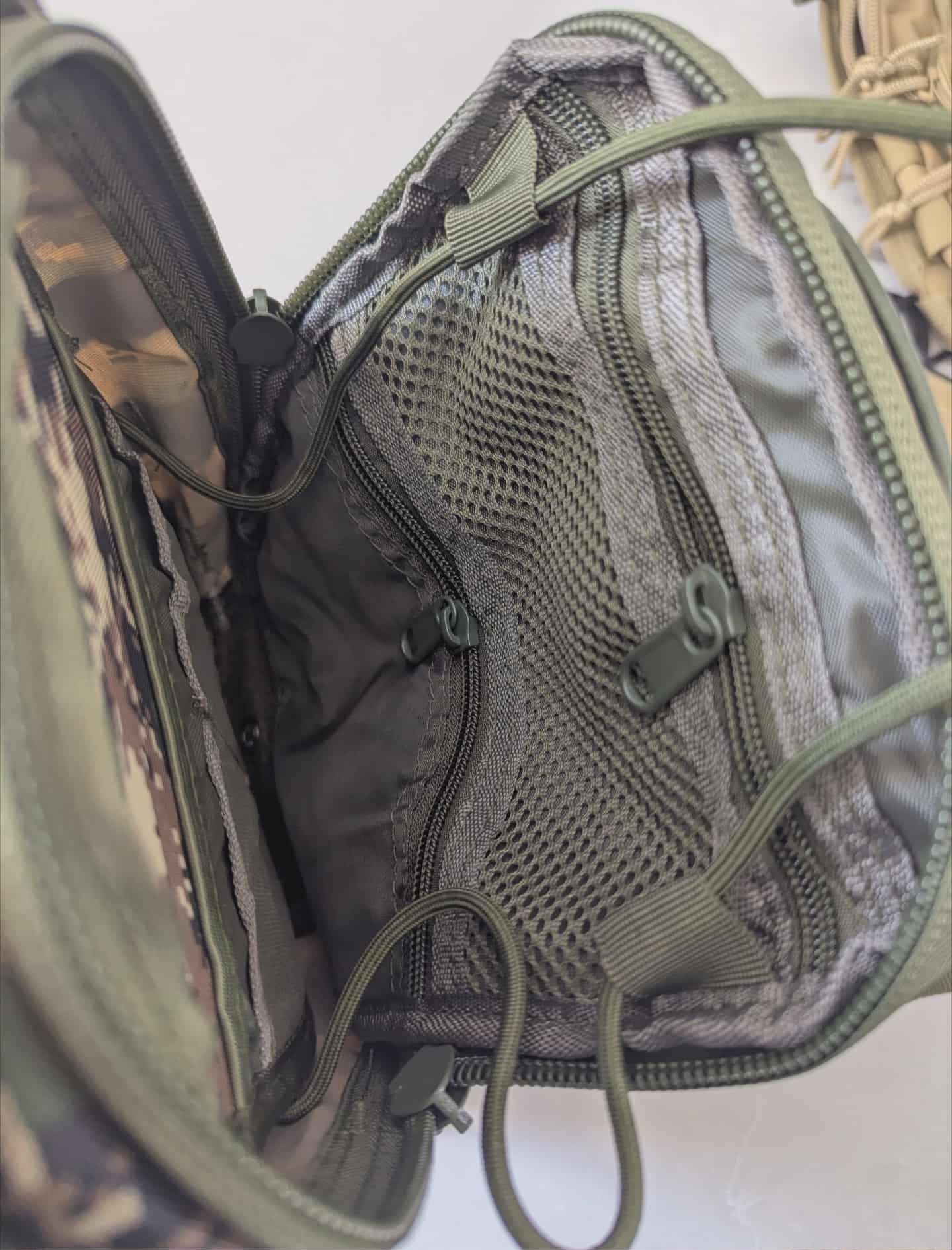 Camouflage Tactical Crossbody Sling Bag with USB Charging Port