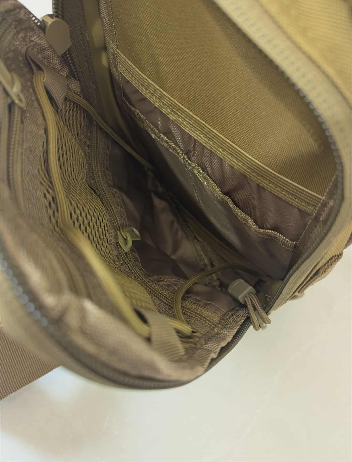 Khaki Tactical Crossbody Sling Bag