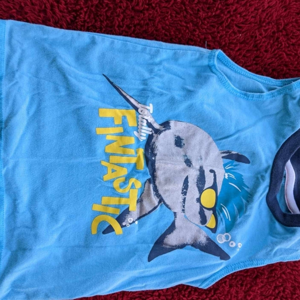 Toddler Boys 3-Piece Summer Outfit Set - Shark Tank Top & Shorts - Sac's Main