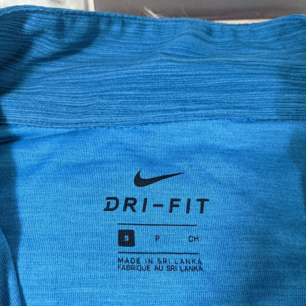 Nike Dri-FIT Blue Long Sleeve Pullover Half-Zip Athletic Shirt Small - Sac's Main