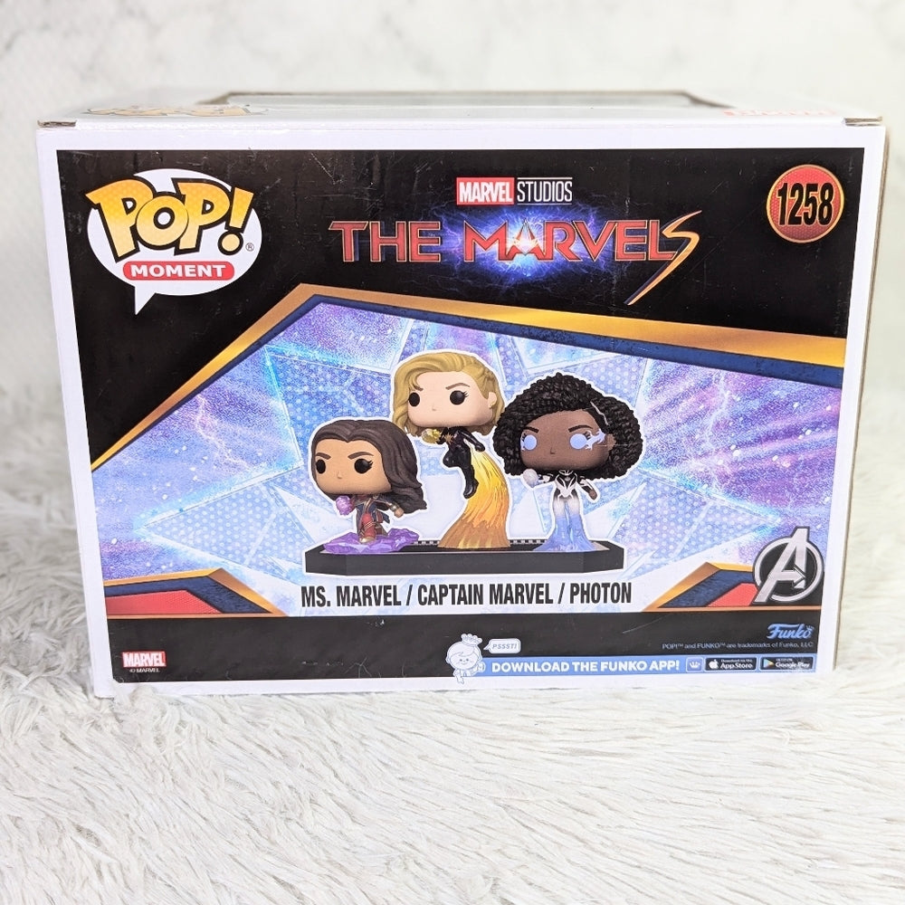 Funko Pop! Moment Marvel Studios The Marvels Ms. Marvel / Captain Marvel /Photon