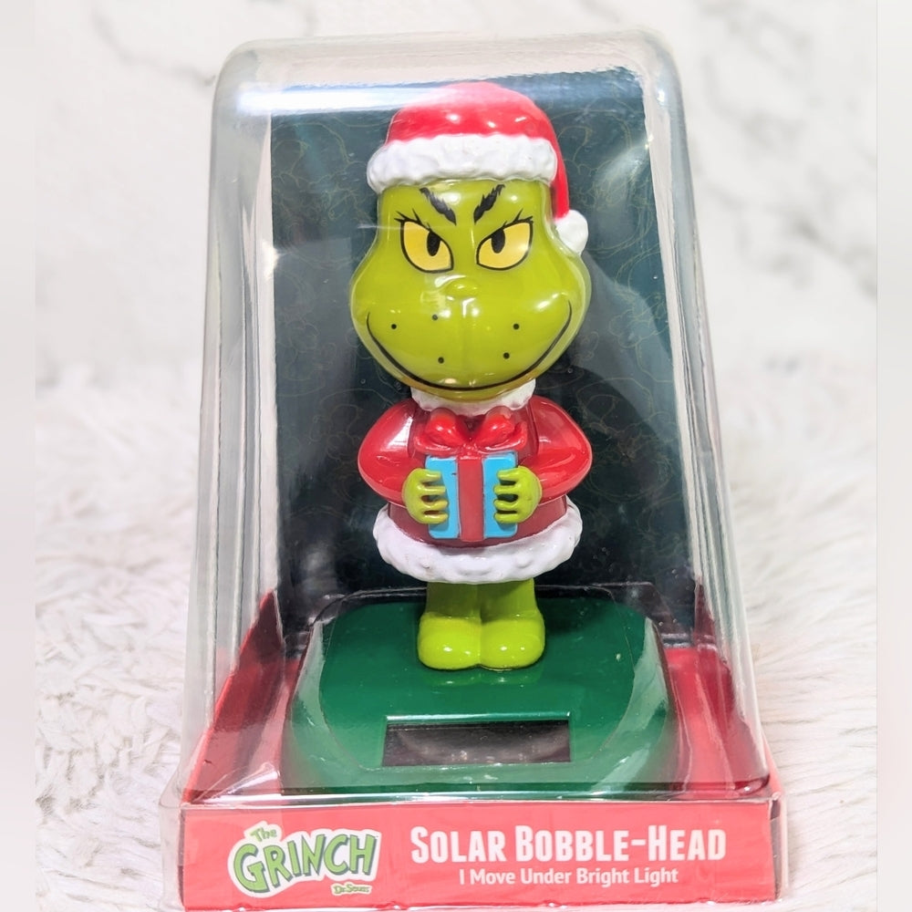 The Grinch Solar Bobble-Head Christmas Decoration