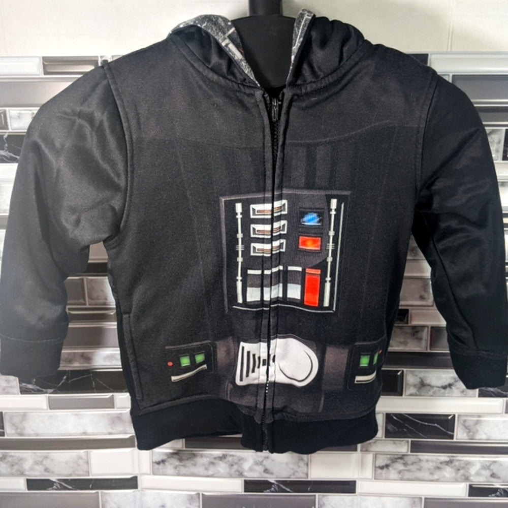 Disney Star Wars Reversible Kids Hoodie Jacket Size 6-7 - Sac's Main