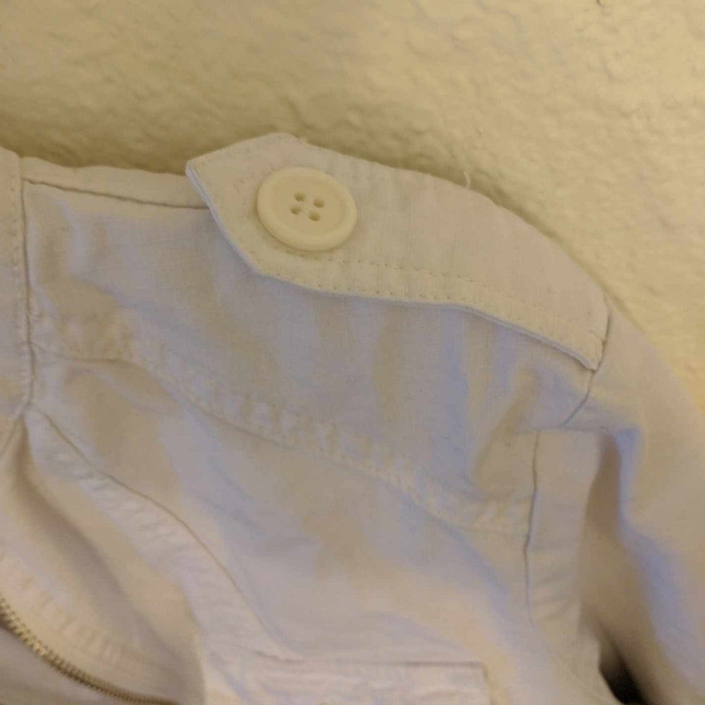 Twenty One White Cotton Spandex Zip-Up Jacket Medium - Sac's Main