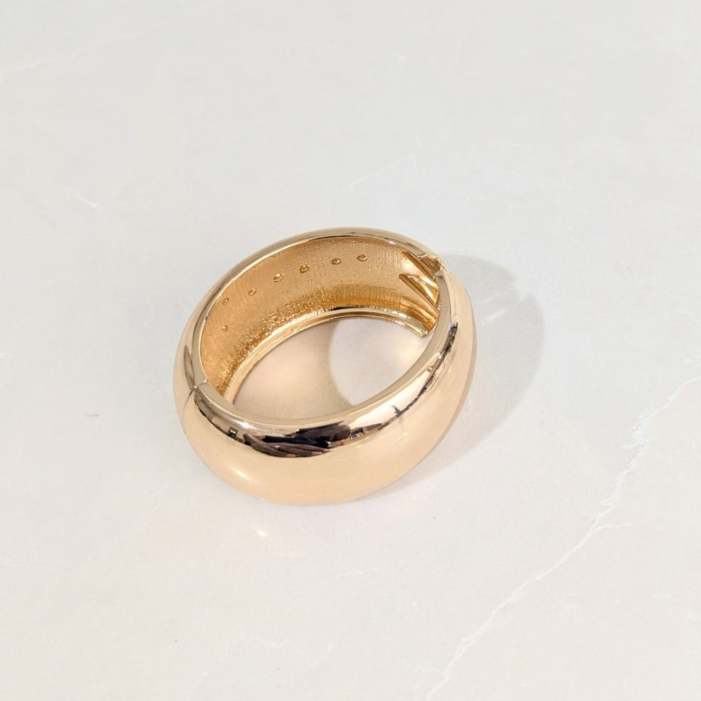 Rebecca Minkoff Gold Tone Wide Cuff Bracelet