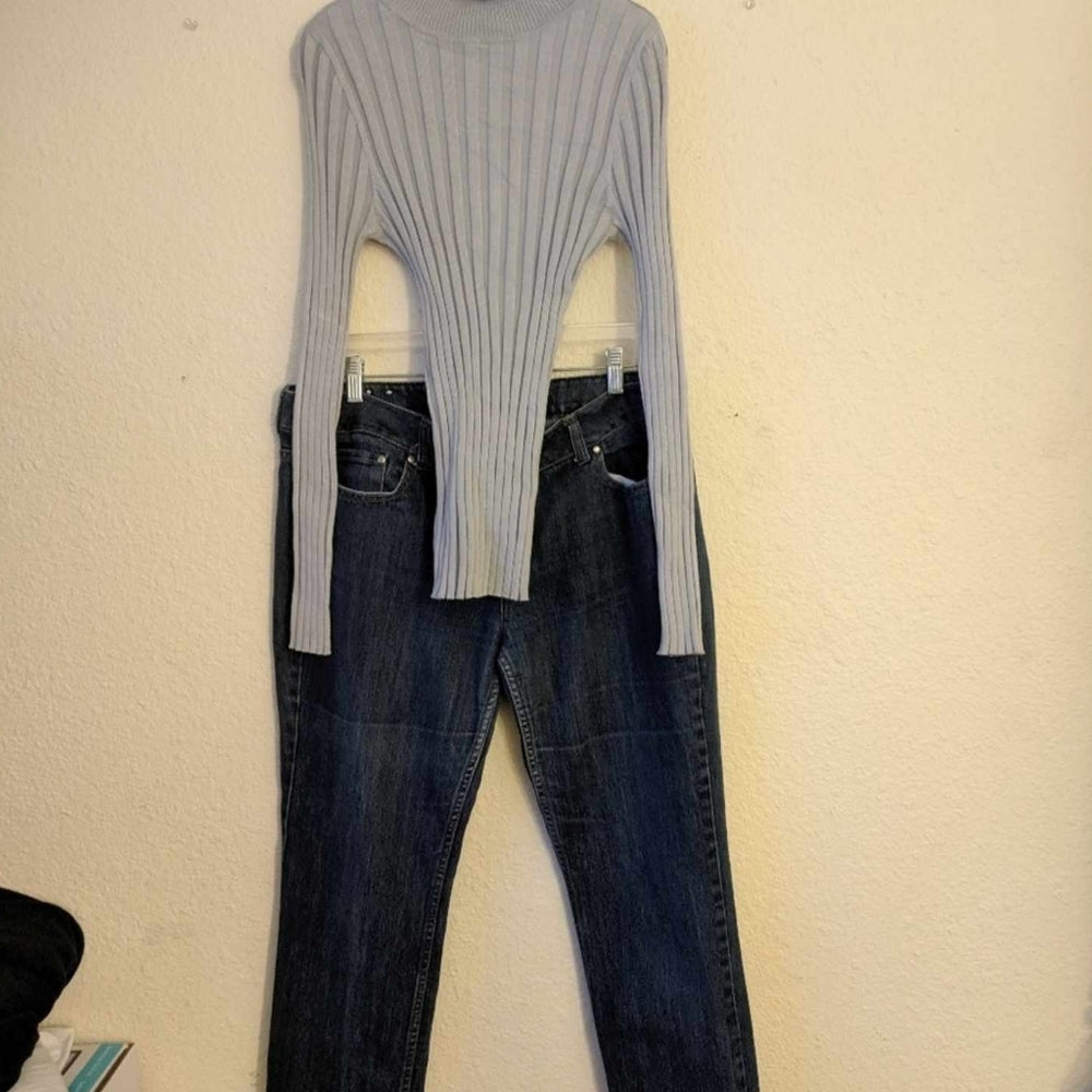 Anchor Blue Dark Wash Straight Leg Jeans - Sac's Main