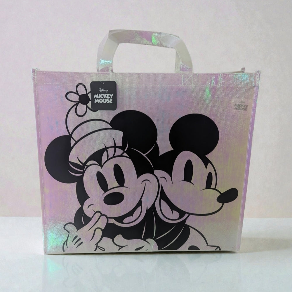 Disney Mickey and Minnie Mouse Iridescent Tote Bag