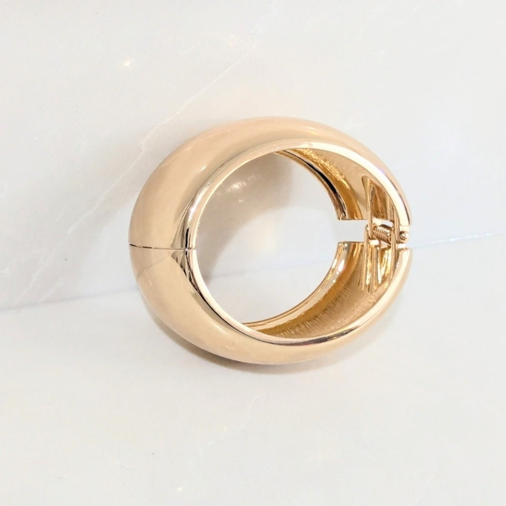 Rebecca Minkoff Gold Tone Wide Cuff Bracelet