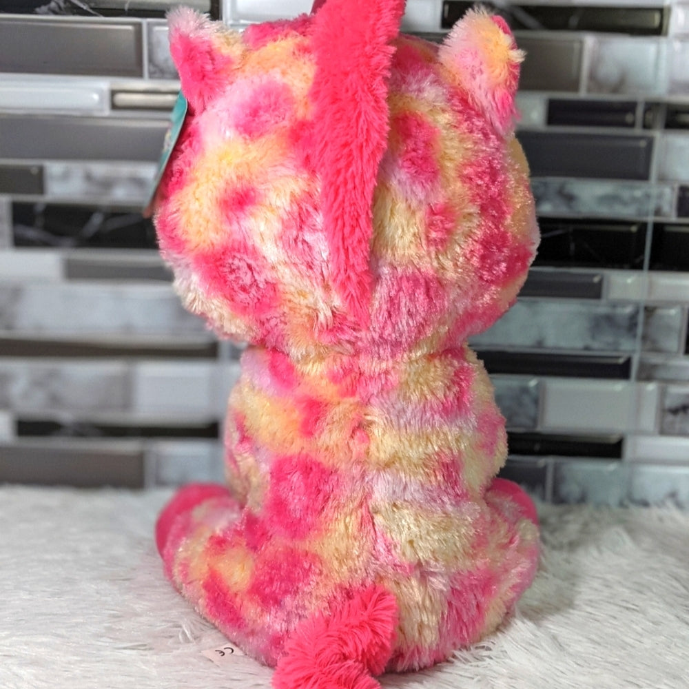Looky Boos Plush Unicorn Stuffed Animal - Pink and Yellow Tie-Dye - Sac's Main