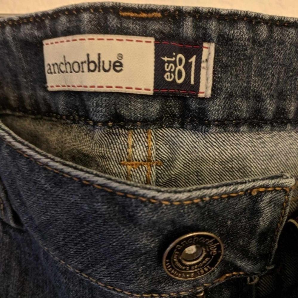 Anchor Blue Dark Wash Straight Leg Jeans - Sac's Main