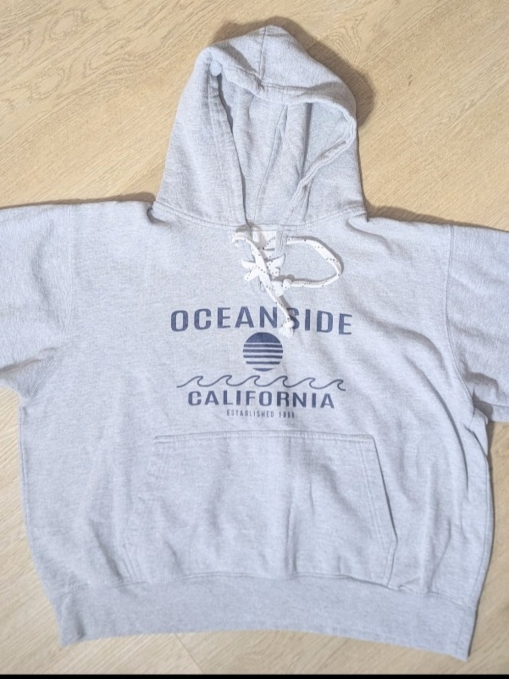 Vineyard Vines Oceanside California Gray Hoodie XL