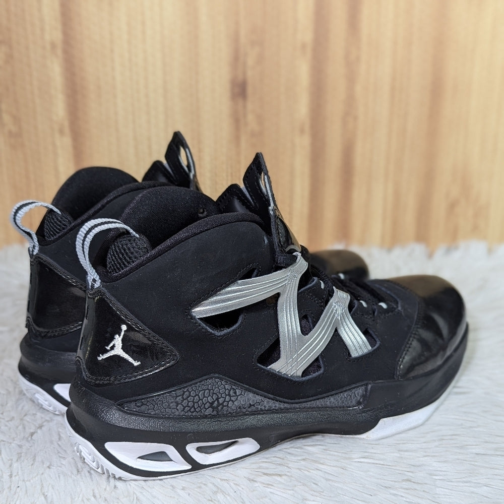 Jordan Melo M10 Black and Silver Basketball Shoes