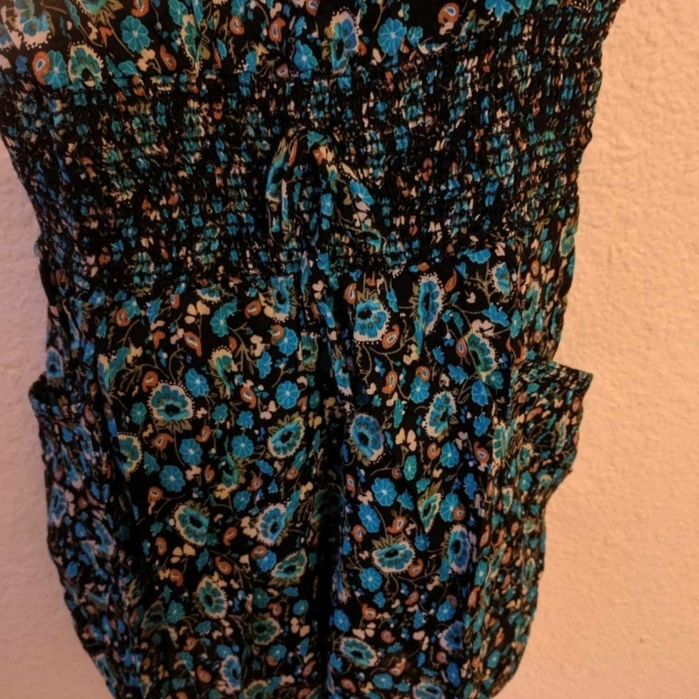 Fabiola USA Women's Floral One-Piece Romper with Ruffled Straps