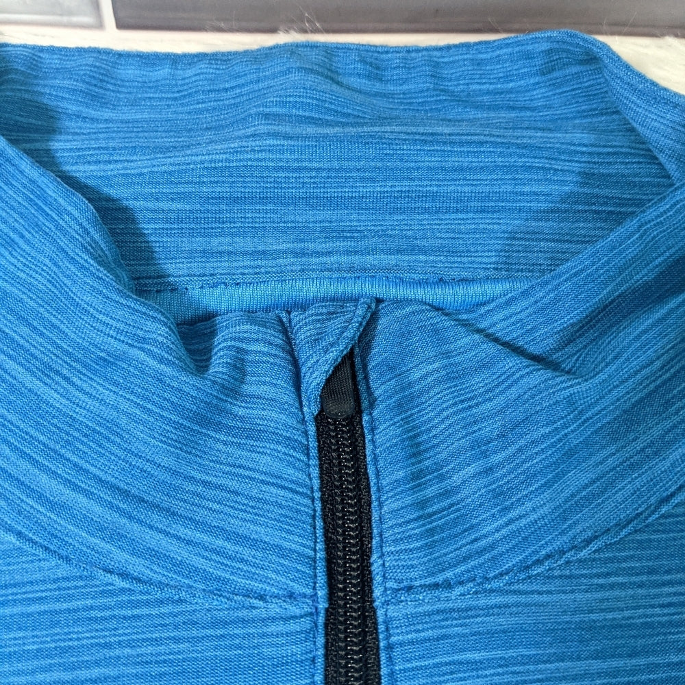 Nike Dri-FIT Blue Long Sleeve Pullover Half-Zip Athletic Shirt Small - Sac's Main