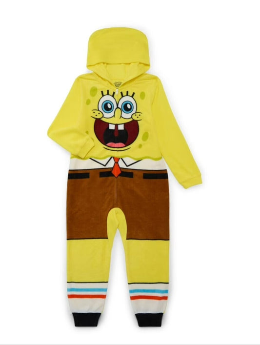 SpongeBob SquarePants Themed Hooded Onesie Pajamas