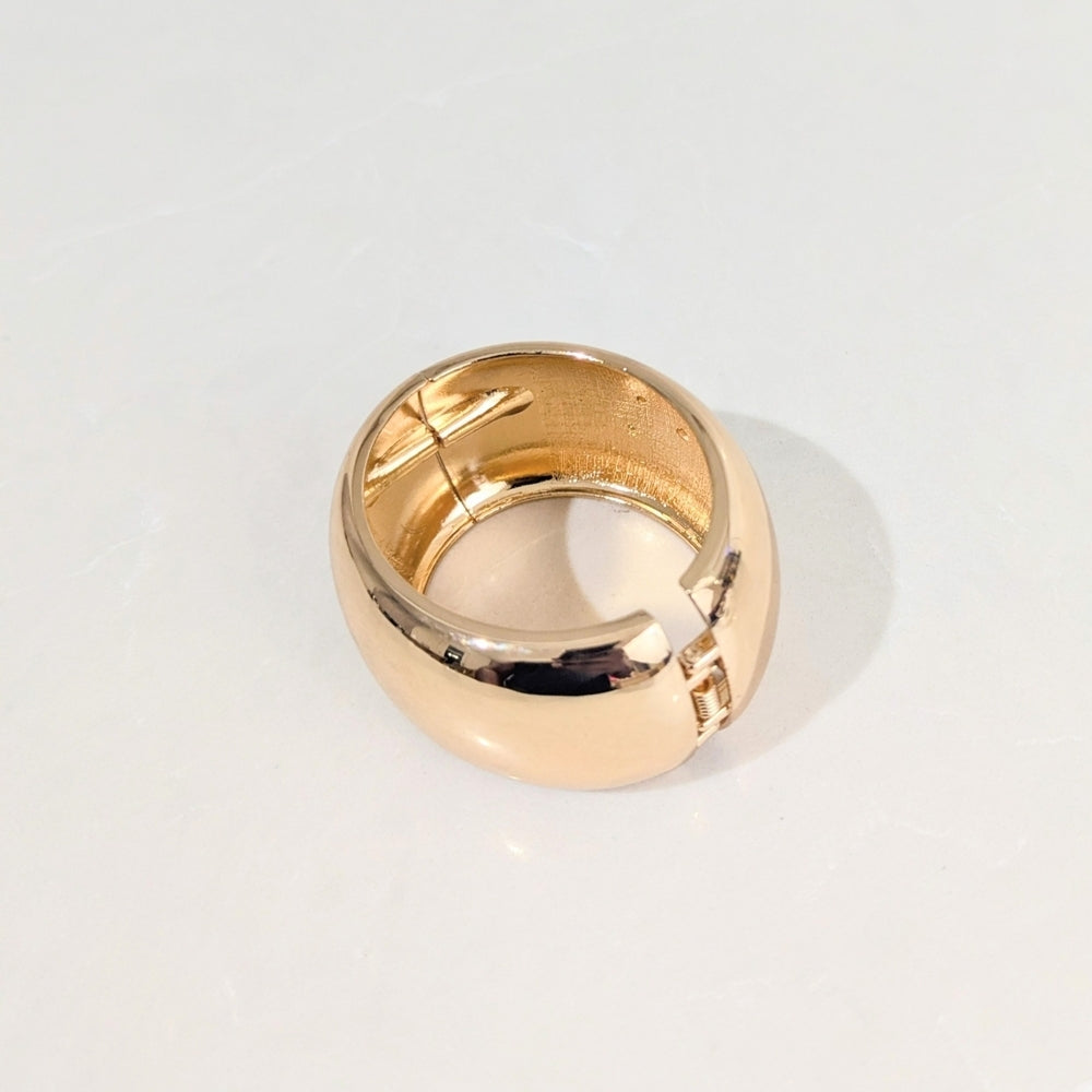 Rebecca Minkoff Gold Tone Wide Cuff Bracelet