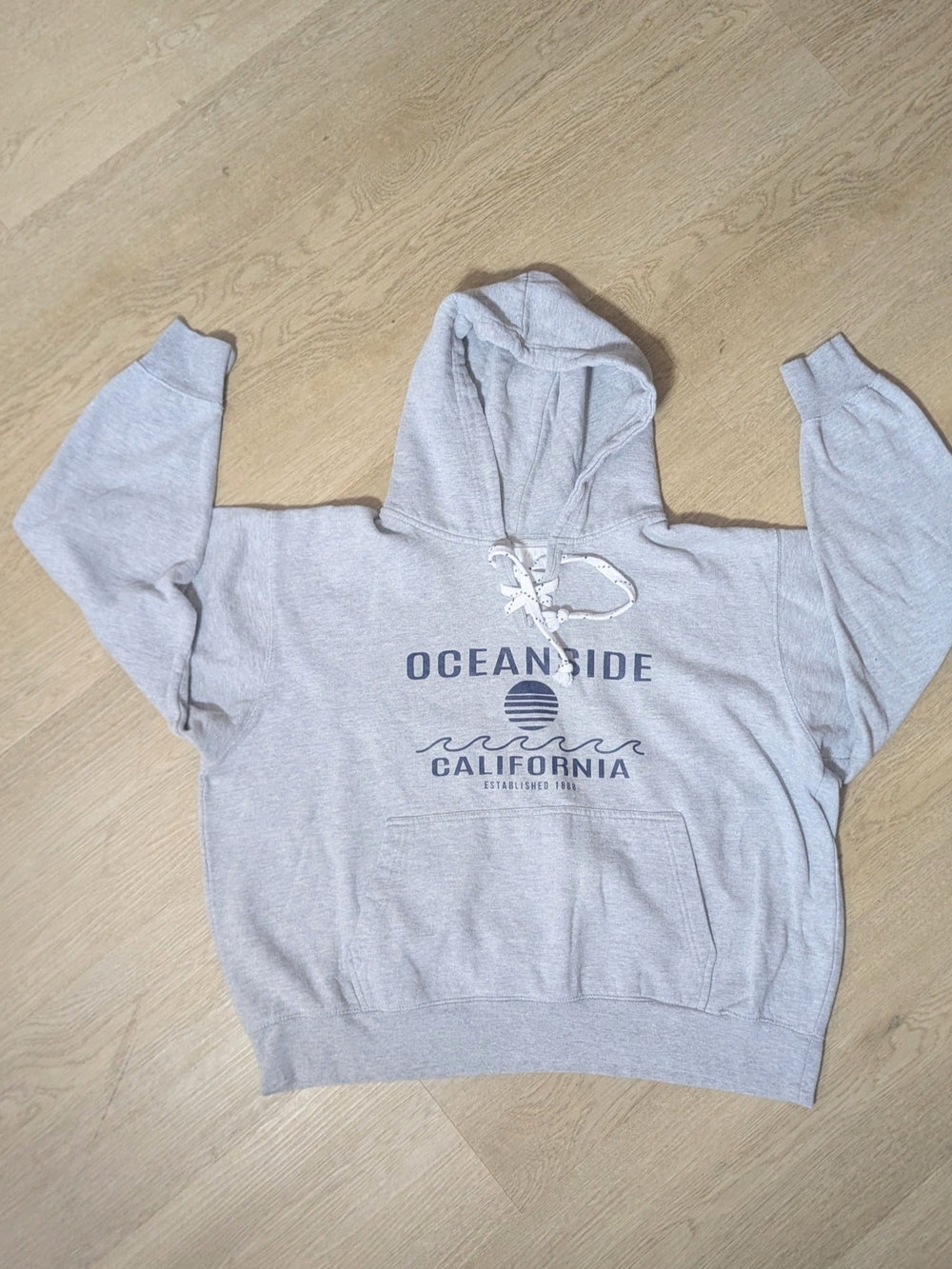 Vineyard Vines Oceanside California Gray Hoodie XL