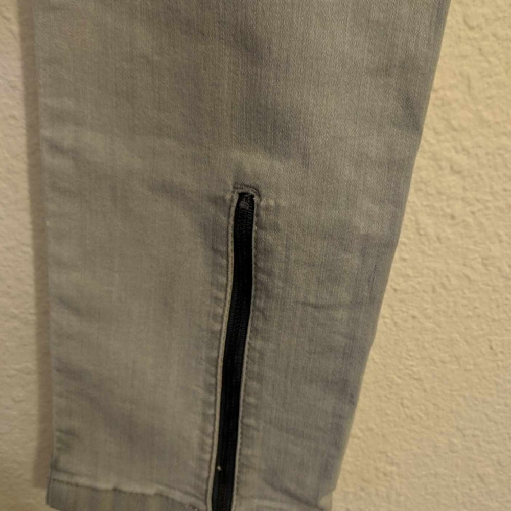 International Concepts Light Gray Zip Ankle Pants Size L