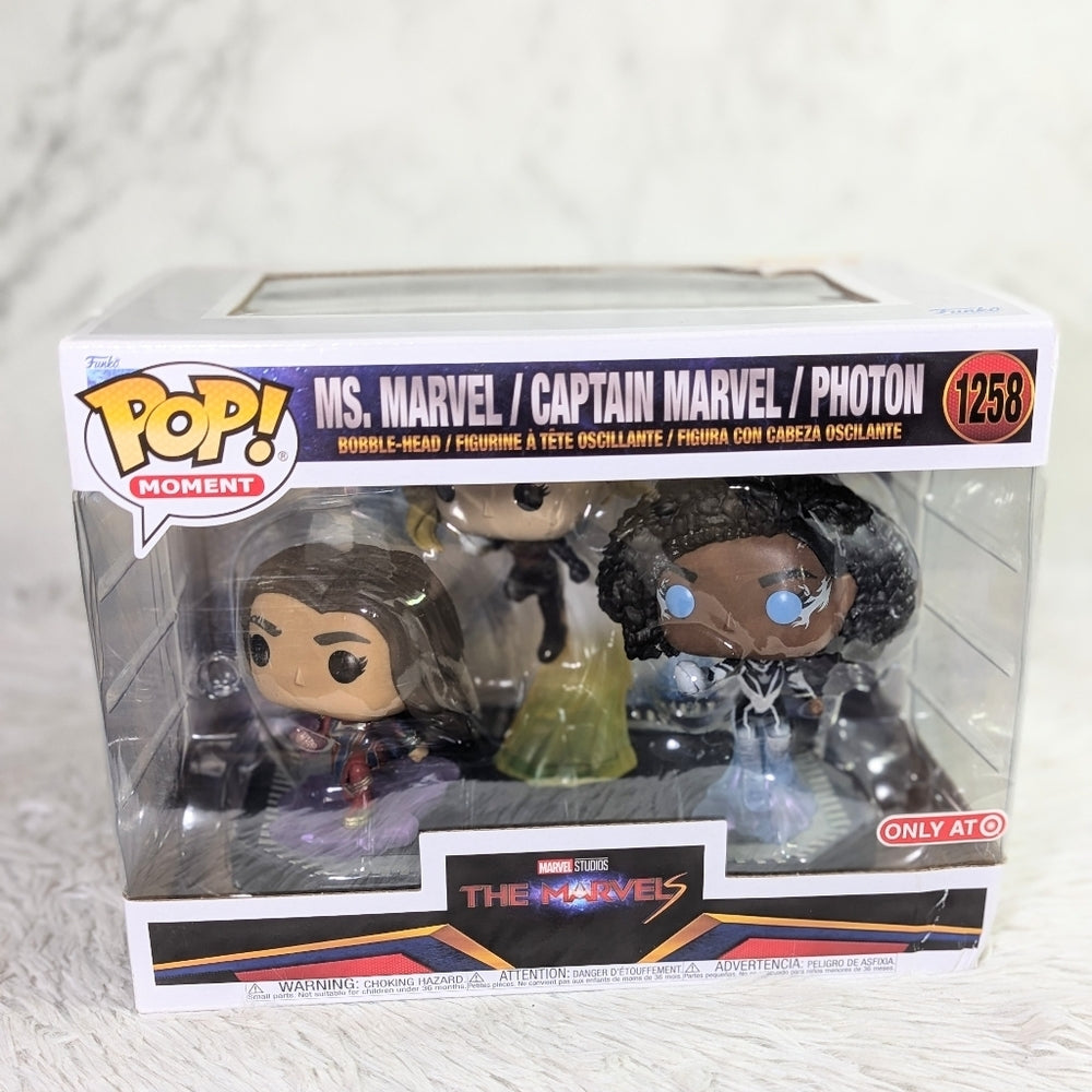 Funko Pop! Moment Marvel Studios The Marvels Ms. Marvel / Captain Marvel /Photon