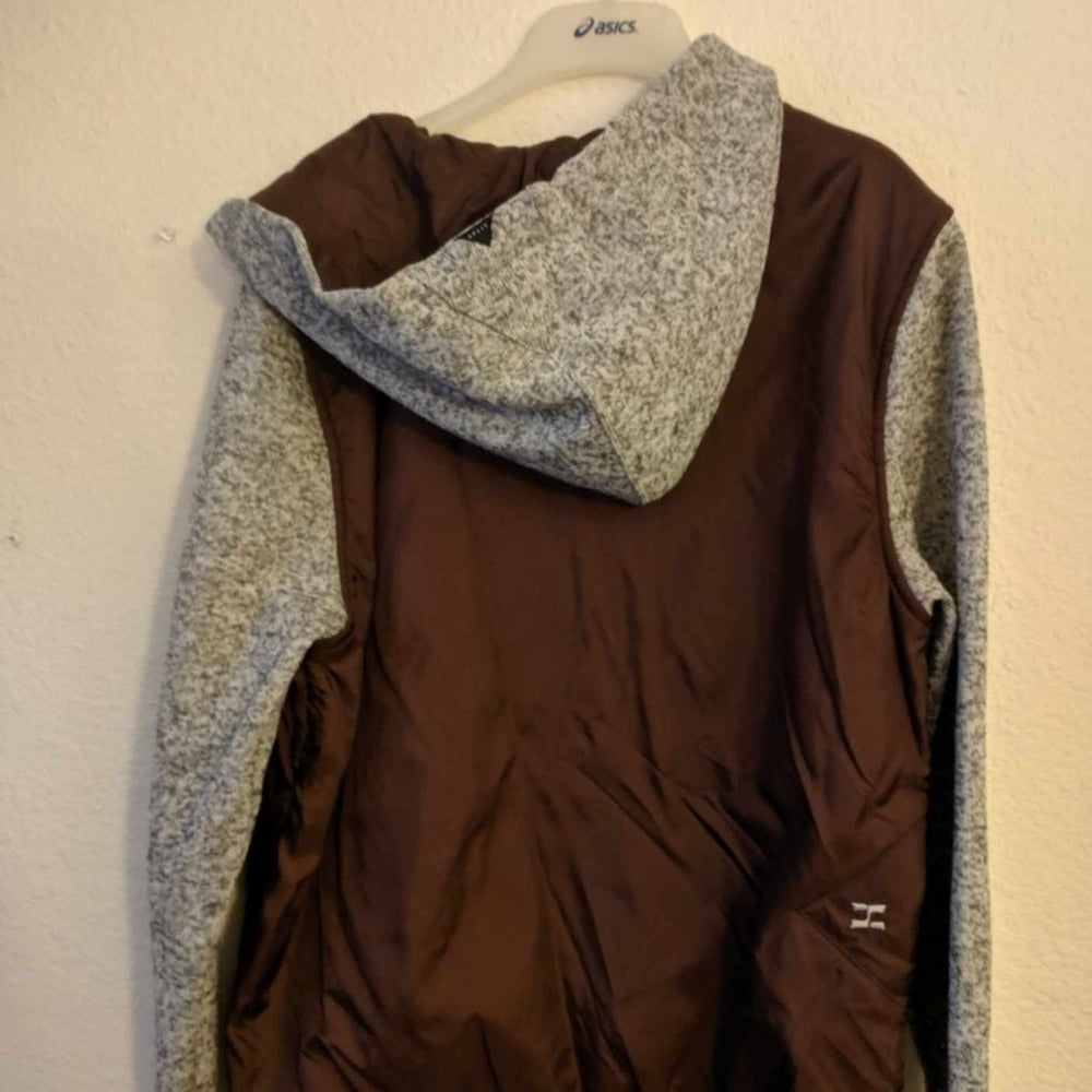 Split Company USA Brown and Gray Hooded Jacket Medium - Sac's Main