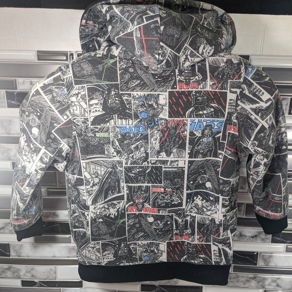 Disney Star Wars Reversible Kids Hoodie Jacket Size 6-7 - Sac's Main