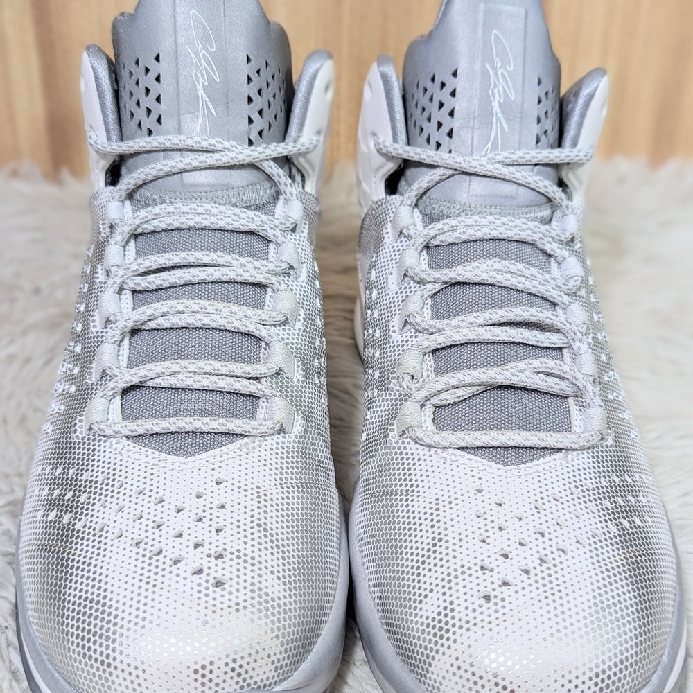 Jordan CP3.VIII AE White/Silver Basketball Shoes Size 6.5Y