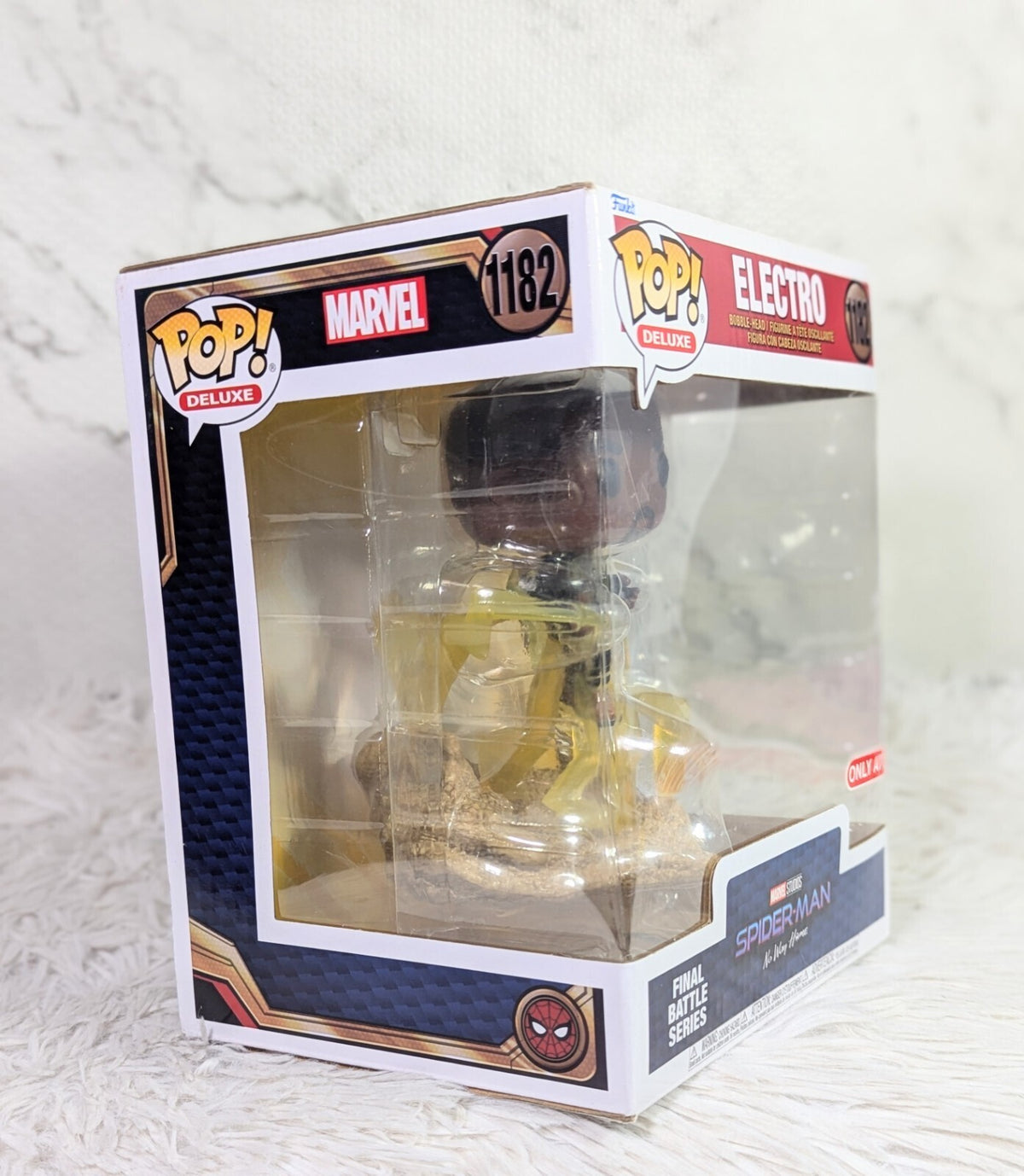 Funko Pop! Deluxe Marvel Studios Spider-Man No Way Home Electro #1182 Vinyl Bobb