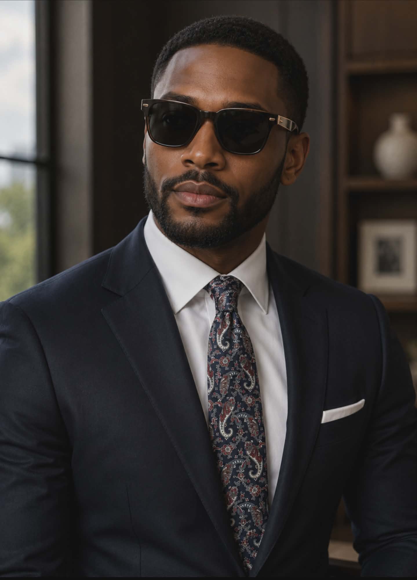 Christian Dior Paisley Silk Tie