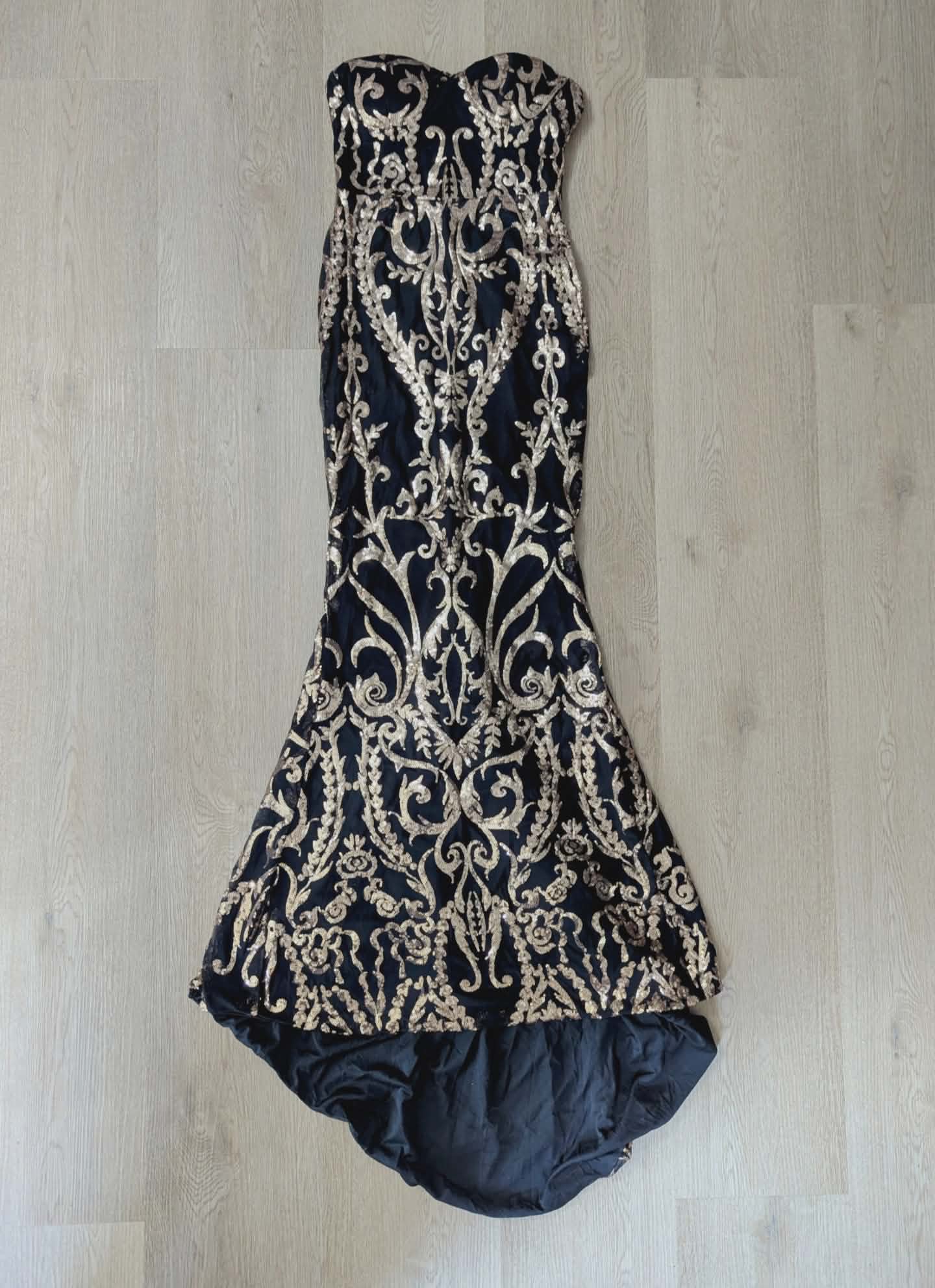 Gold and Black Dress